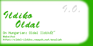 ildiko oldal business card